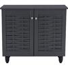 ΠΑΠΟΥΤΣΟΘΗΚΗ-ΝΤΟΥΛΑΠΙ ΞΥΛΙΝΗ CASSIOPE HM2208.10 ΓΚΡΙ 77Χ34Χ67.5εκ.