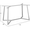 ΒΑΣΗ ΤΡΑΠΕΖΙΟΥ ΛΕΥΚΗ ΜΕΤΑΛΛΙΚΗ HM471.02 111X60X71Υ εκ.
