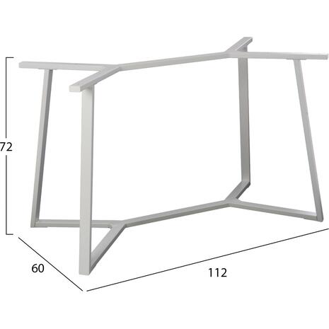 ΒΑΣΗ ΤΡΑΠΕΖΙΟΥ ΛΕΥΚΗ ΜΕΤΑΛΛΙΚΗ HM471.02 111X60X71Υ εκ.