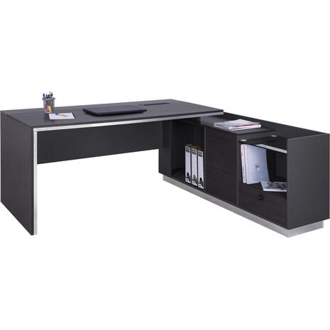 ΓΡΑΦΕΙΟ ΕΠΑΓΓΕΛΜΑΤΙΚΟ ΔΕΞΙΑ ΓΩΝΙΑ ROSEWOOD HM2112R 200X160X76Υ εκ.
