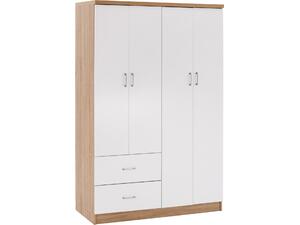 ΝΤΟΥΛΑΠΑ 4ΦΥΛΛΗ ME 2 ΣΥΡΤΑΡΙΑ BLAKELY HM339.06 SONAMA ΛΕΥΚΗ 120Χ42,5Χ180,5 εκ.