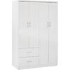 ΝΤΟΥΛΑΠΑ 4ΦΥΛΛΗ ME 2 ΣΥΡΤΑΡΙΑ BLAKELY HM339.05 ΛΕΥΚΗ 120Χ42,5Χ180,5 εκ.