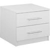 ΚΟΜΟΔΙΝΟ ΜΕΛΑΜΙΝΗΣ CHELSEA HM2220.05 ΛΕΥΚΟ 48x40,5x41,5 εκ.