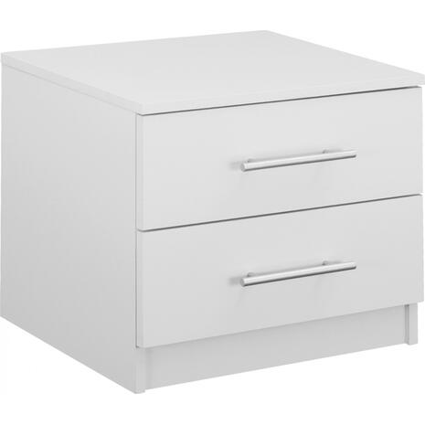 ΚΟΜΟΔΙΝΟ ΜΕΛΑΜΙΝΗΣ CHELSEA HM2220.05 ΛΕΥΚΟ 48x40,5x41,5 εκ.