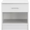 ΚΟΜΟΔΙΝΟ ΜΕ 1 ΣΥΡΤΑΡΙ LANEY ΛΕΥΚΟ HM2345.05 45x35,5x47 εκ.