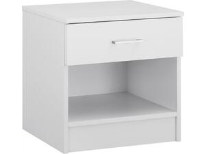ΚΟΜΟΔΙΝΟ ΜΕ 1 ΣΥΡΤΑΡΙ LANEY ΛΕΥΚΟ HM2345.05 45x35,5x47 εκ.