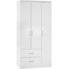 ΝΤΟΥΛΑΠΑ 3ΦΥΛΛΗ ME 2 ΣΥΡΤΑΡΙΑ CAESAR HM340.05 ΛΕΥΚΗ 89x42,5x181 εκ.