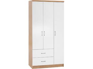 ΝΤΟΥΛΑΠΑ 3ΦΥΛΛΗ ME 2 ΣΥΡΤΑΡΙΑ CAESAR HM340.06 SONAMA - ΛΕΥΚO 89x42,5x181 εκ.