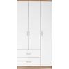 ΝΤΟΥΛΑΠΑ 3ΦΥΛΛΗ ME 2 ΣΥΡΤΑΡΙΑ CAESAR HM340.06 SONAMA - ΛΕΥΚO 89x42,5x181 εκ.