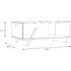 ΤΡΑΠΕΖΙ ΣΑΛΟΝΙΟΥ OTTO HM8815 ΣΤΑΧΤΙ ΜΑΥΡΟ 110x60x33 εκ.