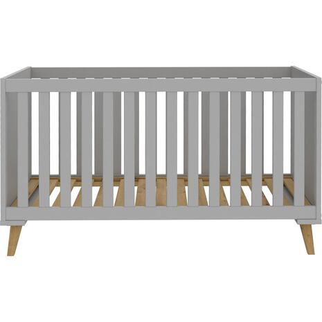 ΒΡΕΦΙΚΟ ΚΡΕΒΑΤΙ BAMBINI HM8841 ΑΝΟΙΧΤΟ ΓΚΡΙ ΦΥΣΙΚΟ 144,8 x76,9x83,4Υ εκ.
