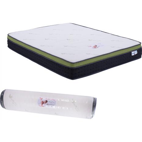 ΣΤΡΩΜΑ HM370.15 ALOE VERA POCKET SPRING ΑΝΩΣΤΡΩΜΑ MEMORY FOAM 150X200(ROLL PACKING)