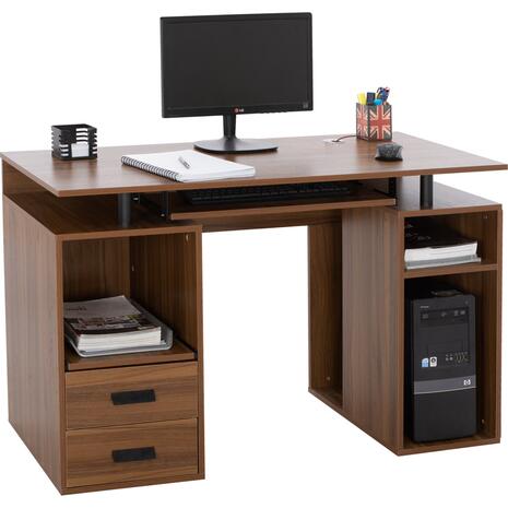 ΓΡΑΦΕΙΟ ΜΕΛΑΜΙΝΗΣ STATUS HM2026.03 WALNUT 120Χ55Χ76 εκ.