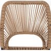 ΠΟΛΥΘΡΟΝΑ ΑΛΟΥΜΙΝΙΟΥ NOJO HM5771.02 ΓΚΡΙ ΜΕ P.E.TWIST RATTAN ΜΠΕΖ 55x63x82Y εκ.