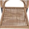 ΠΟΛΥΘΡΟΝΑ ΑΛΟΥΜΙΝΙΟΥ NOJO HM5771.02 ΓΚΡΙ ΜΕ P.E.TWIST RATTAN ΜΠΕΖ 55x63x82Y εκ.