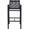 ΣΚΑΜΠΟ ΜΠΑΡ ΑΛΟΥΜΙΝΙΟΥ ΑΝΘΡΑΚΙ ΜΕ POLYWOOD 52 x 58 x 108 εκ. HM5790.02