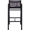 ΣΚΑΜΠΟ ΜΠΑΡ ΑΛΟΥΜΙΝΙΟΥ ΑΝΘΡΑΚΙ ΜΕ POLYWOOD 52 x 58 x 108 εκ. HM5790.02