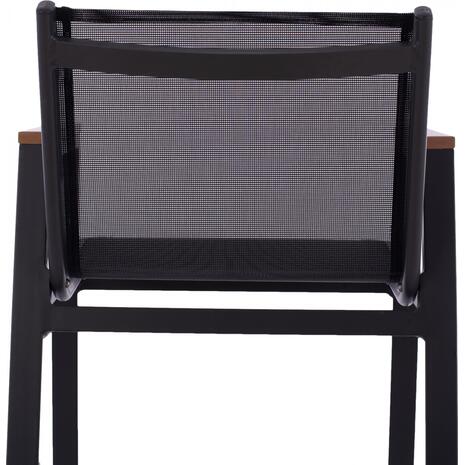 ΣΚΑΜΠΟ ΜΠΑΡ ΑΛΟΥΜΙΝΙΟΥ ΑΝΘΡΑΚΙ ΜΕ POLYWOOD 52 x 58 x 108 εκ. HM5790.02