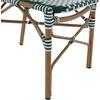 ΚΑΡΕΚΛΑ ΑΛΟΥΜΙΝΙΟΥ BAMBOO LOOK ΜΕ WICKER ΠΡΑΣΙΝΟ ΛΕΥΚΟ HM5792.01 47x55x98 εκ.