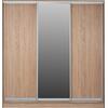 ΝΤΟΥΛΑΠΑ 3ΦΥΛΛΗ ΣΥΡΟΜΕΝΗ ΜΕ ΚΑΘΡΕΠΤΗ SONAMA OAK HM2435  200X60X210Υεκ