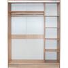 ΝΤΟΥΛΑΠΑ 2ΦΥΛΛΗ 180X60X210Υεκ. ΣΥΡΟΜΕΝΗ ΜΕ ΚΑΘΡΕΠΤΗ SONAMA OAK HM2437