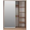 ΝΤΟΥΛΑΠΑ 2ΦΥΛΛΗ 180X60X210Υεκ. ΣΥΡΟΜΕΝΗ ΜΕ ΚΑΘΡΕΠΤΗ SONAMA OAK HM2437