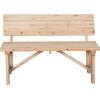 ΠΑΓΚΑΚΙ ΞΥΛΙΝΟ ABBEY HM5668.01 ΑΠΟ ΞΥΛΟ ΕΛΑΤΟΥ ΣΕ ΦΥΣΙΚΗ ΑΠΟΧΡΩΣΗ 118x54x80Υ εκ.