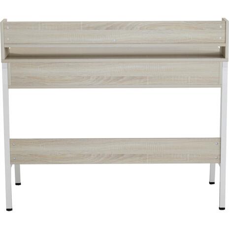 ΓΡΑΦΕΙΟ OLIVIER HM2129.01 ΜΕΛΑΜΙΝΗ ΣΕ SONAMA-ΛΕΥΚΟ-ΛΕΥΚΟΣ ΜΕΤΑΛΛΙΚΟΣ ΣΚΕΛΕΤΟΣ 104x48x89Υεκ