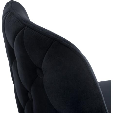 ΣΚΑΜΠΟ ΜΠΑΡ SERENITY HM8519.04 ΒΕΛΟΥΔΟ ΜΑΥΡΟ ΜΕ ΜΕΤΑΛΛΙΚΟ ΣΚΕΛΕΤΟ 53x48x110 εκ. (σετ 2 τεμαχίων)
