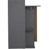 ΓΡΑΦΕΙΟ ΜΕΛΑΜΙΝΗΣ ΜΕ ΡΑΦΙΑ SYNDYA HM8994.01 ΚΑΡΥΔΙ- ΓΚΡΙ 112x55x85Y εκ.