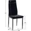 ΚΑΡΕΚΛΑ ΜΕΤΑΛΛΙΚΗ LADY HM0037.34 ΜΑΥΡΟ ΒΕΛΟΥΔΟ ME ΜΕΤΑΛΛΙΚΟ ΣΚΕΛΕΤΟ K/D (σετ 4 τεμαχίων) (Μαύρο)