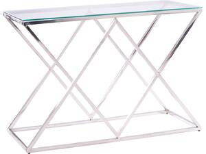 ΚΟΝΣΟΛΑ HOLLAND HM8622.01 ΜΕ ΓΥΑΛΙ ΚΑΙ ΒΑΣΗ ΧΡΩΜΙΟΥ 120X40Χ78 EK.