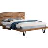 ΚΡΕΒΑΤΙ NICOLE HM8218.11 ΑΠΟ ΜΑΣΙΦ ΞΥΛΟ ΑΚΑΚΙΑΣ 212,5x180x106εκ. ΓΙΑ ΣΤΡΩΜΑ 160Χ200