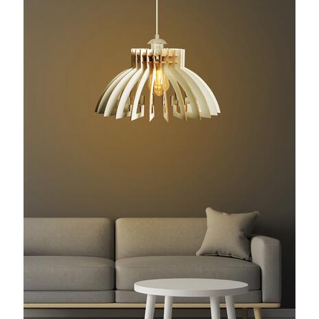 ΦΩΤΙΣΤΙΚΟ ΟΡΟΦΗΣ ΚΡΕΜΑΣΤΟ HM7350.02 MDF ΛΕΥΚΟ Φ54x65Υεκ.