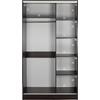 ΝΤΟΥΛΑΠΑ ΔΙΦΥΛΛΗ ΣΥΡΟΜΕΝΗ ΜΕ ΚΑΘΡΕΠΤΗ ADLER HM2460.02 ΜΕΛΑΜΙΝΗ WENGE 120x60x220Y