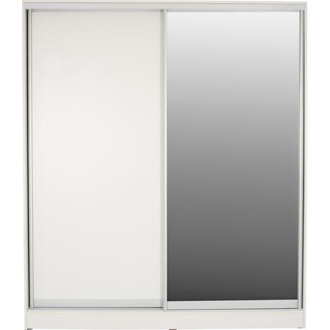 ΝΤΟΥΛΑΠΑ ΔΙΦΥΛΛΗ ΣΥΡΟΜΕΝΗ ΜΕ ΚΑΘΡΕΠΤΗ ADLER HM2460.03 ΜΕΛΑΜΙΝΗ ΛΕΥΚΗ 120x60x220Y