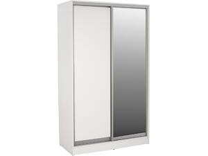 ΝΤΟΥΛΑΠΑ ΔΙΦΥΛΛΗ ΣΥΡΟΜΕΝΗ ΜΕ ΚΑΘΡΕΠΤΗ ADLER HM2460.03 ΜΕΛΑΜΙΝΗ ΛΕΥΚΗ 120x60x220Y