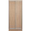 ΝΤΟΥΛΑΠΑ ΣΥΡΟΜΕΝΗ ADLER ΜΕΛΑΜΙΝΗΣ 90x45x210Yεκ. SONAMA OAK 2ΦΥΛΛΗ HM2436.01