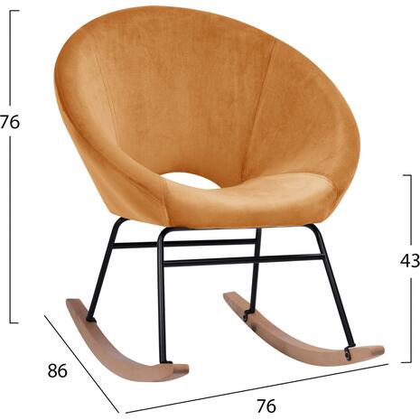 ΠΟΛΥΘΡΟΝΑ ΚΟΥΝΙΣΤΗ PAULINA HM8399.09 ΧΡΥΣΟ ΒΕΛΟΥΔΟ 76X86X76Υ εκ. (Διάφορα χρώματα)