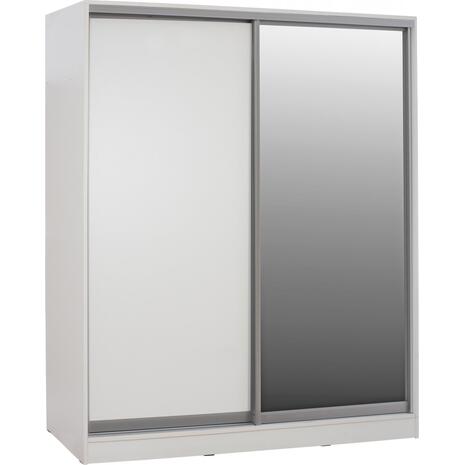 ΝΤΟΥΛΑΠΑ ΜΕ ΚΑΘΡΕΠΤΗ ADLER HM2437.03 ΜΕΛΑΜΙΝΗ ΛΕΥΚΗ 180x60x210Υεκ.