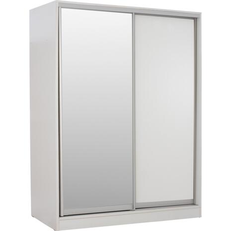 ΝΤΟΥΛΑΠΑ ADLER ΜΕΛΑΜΙΝΗΣ ΛΕΥΚΗ ΜΕ ΚΑΘΡΕΠΤΗ HM2434.03 160x60x210 εκ.
