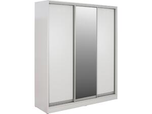 ΝΤΟΥΛΑΠΑ 3ΦΥΛΛΗ ΣΥΡΟΜΕΝΗ ΜΕ ΚΑΘΡΕΦΤΗ ADLER HM2461.03 ΜΕΛΑΜΙΝΗ ΛΕΥΚΗ 183x60x220Υ