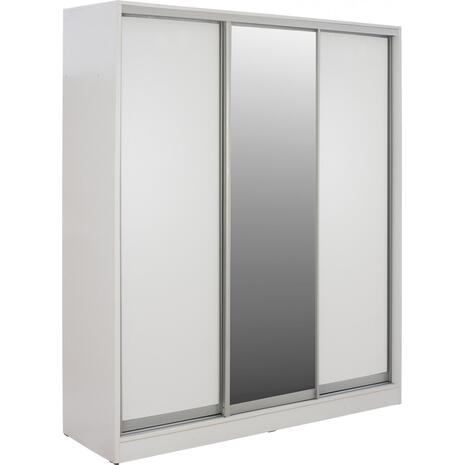 ΝΤΟΥΛΑΠΑ 3ΦΥΛΛΗ ΣΥΡΟΜΕΝΗ ΜΕ ΚΑΘΡΕΦΤΗ ADLER HM2461.03 ΜΕΛΑΜΙΝΗ ΛΕΥΚΗ 183x60x220Υ