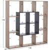 ΒΙΒΛΙΟΘΗΚΗ BRODY HM8771.02 136X22X136 ΓΚΡΙ