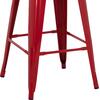 ΣΚΑΜΠΟ ΜΕΣ. ΥΨΟΥΣ MELITA HM8573.04 ΜΕΤΑΛΛΙΚΟ ΣΕ KOKKINO 43x43x67Yεκ.