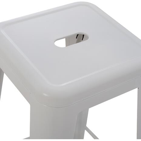 ΣΚΑΜΠΟ BAR MELITA HM8642.21 ΜΕΤΑΛΛΙΚΟ ΣΕ ΛΕΥΚΟ ΜΑΤ 43x43x78Υεκ.