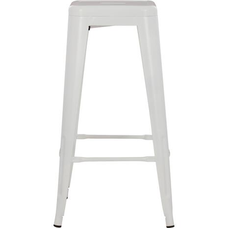 ΣΚΑΜΠΟ BAR MELITA HM8642.21 ΜΕΤΑΛΛΙΚΟ ΣΕ ΛΕΥΚΟ ΜΑΤ 43x43x78Υεκ.