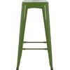 ΣΚΑΜΠΟ BAR ΜΕΤΑΛΛΙΚΟ MELITA ΣΕ LIGHT OLIVE GREEN HM8642.13 43x43x78 εκ.