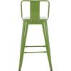 ΣΚΑΜΠΟ ΜΕΣΑΙΟΥ ΥΨΟΥΣ ΜΕΤΑΛΛΙΚΟ MELITA ΣΕ LIGHT OLIVE GREEN HM8574.13 42x42x98 εκ.