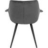 ΠΟΛΥΘΡΟΝΑΚΙ BENJAMIN ΑΠΟ ΒΕΛΟΥΔΟ ΓΚΡΙ ME ΜΕΤΑΛΛΙΚΑ ΠΟΔΙΑ HM8682.01 70x67x78 εκ. (σετ 2 τεμαχίων) (Γκρι)
